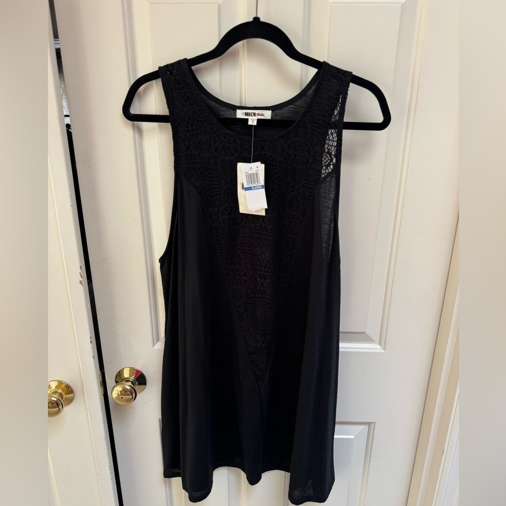 Black Lace Swimsuit Coverup